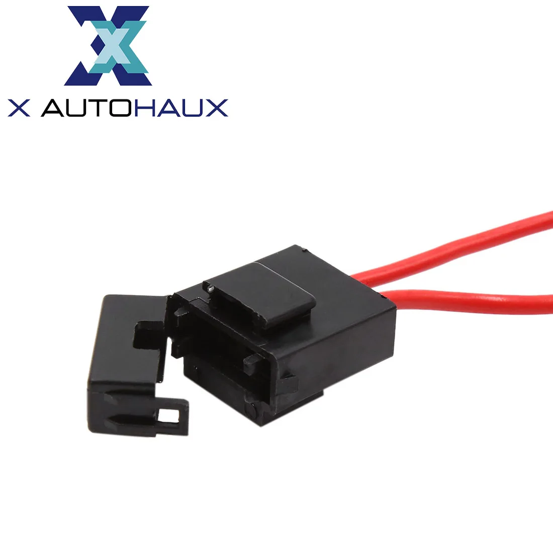 X Autohaux 2/4/8PCS Auto 30A Fuse Holder In-line AWG Wire Copper DC 12V-24V Car Blade Connector Blade Fuse with Crimp Terminal