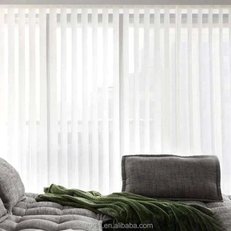 Latest Design Silent Electric Vertical Blinds Track Vertical Blinds Motor Google Home Alexa Control Electric Vertical Blinds