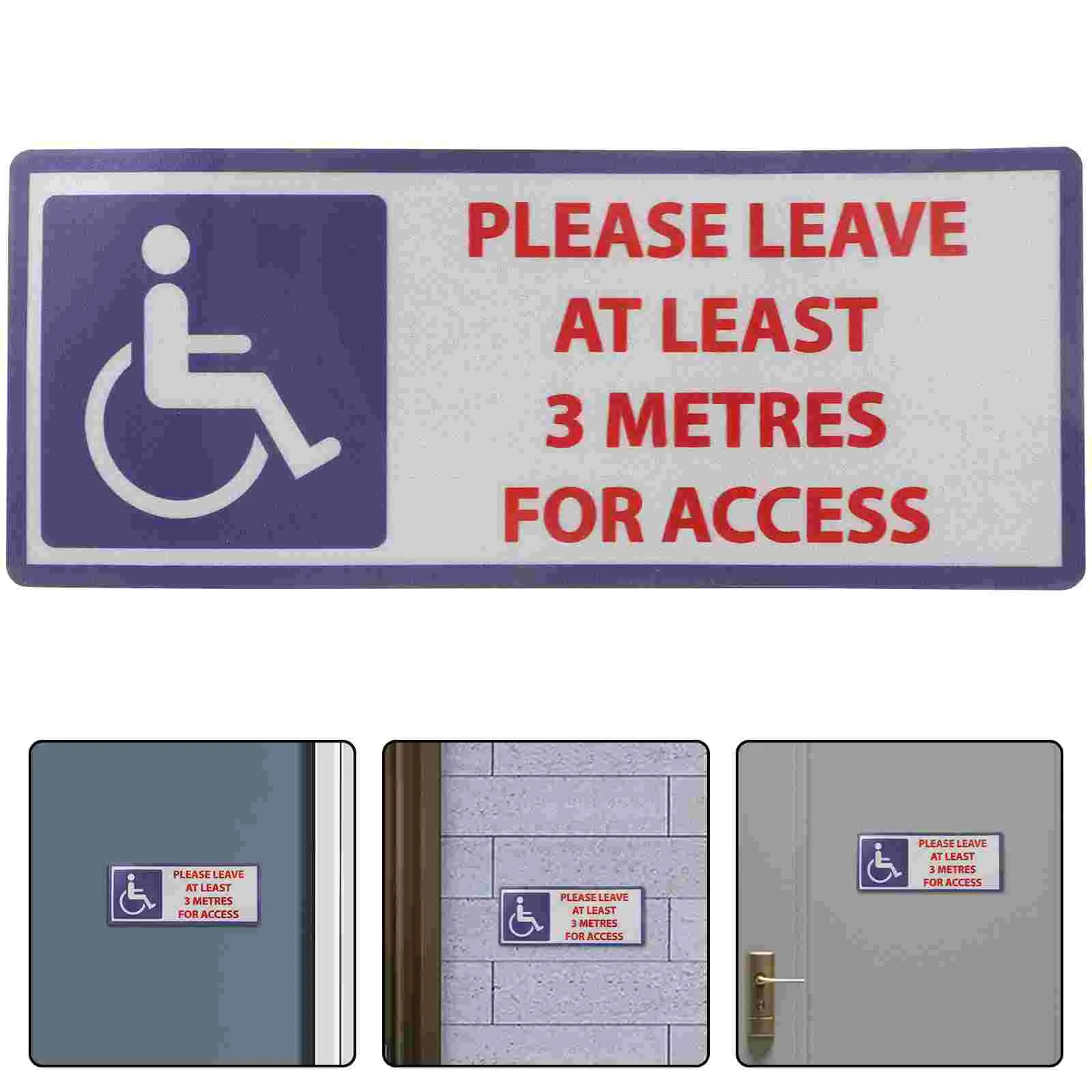 High Adhesive Warning Stickers Disability Symbols Traffic Signals Safety Signs Roadway Signage handicap Car Sign Decal