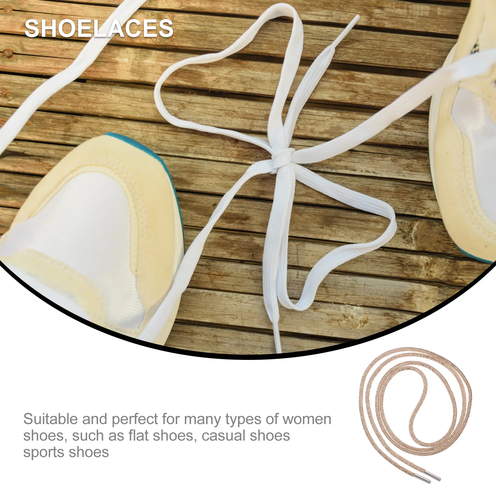 

4Pcs Rhinestone Shoelaces Decorative Fashionable Durable Shoelace Replacement for Woman Casual Flat Sports Shoes Accessories