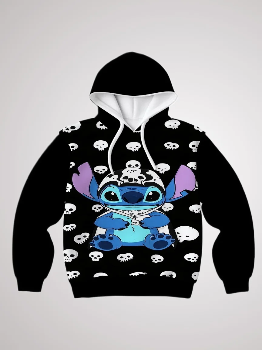 25/26 Otoño/Invierno Sudadera con capucha Punto de dibujos animados Pato Donald Mickey Mouse Elementos de Disney Sudadera con capucha Tops para adultos y niños Mismo estilo