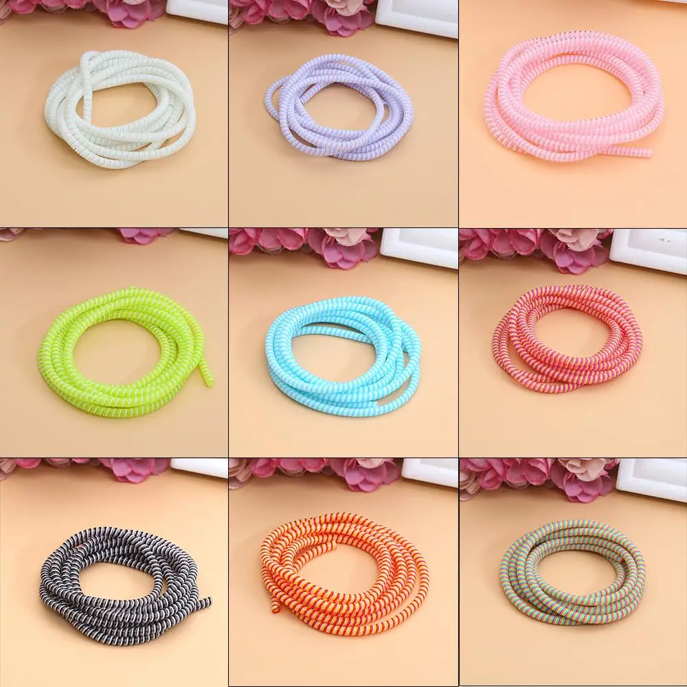 1/2/4PCS 1.5m Cable Protector Winder For USB Charging Data Cable Wire Protection Cover ,Data Cord Protector Cable