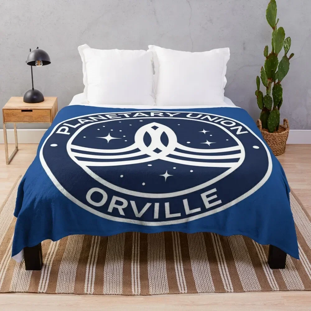 The Orville -Planetary Union Logo Throw Blanket Sofas Cute Plaid Summer halloween Blankets