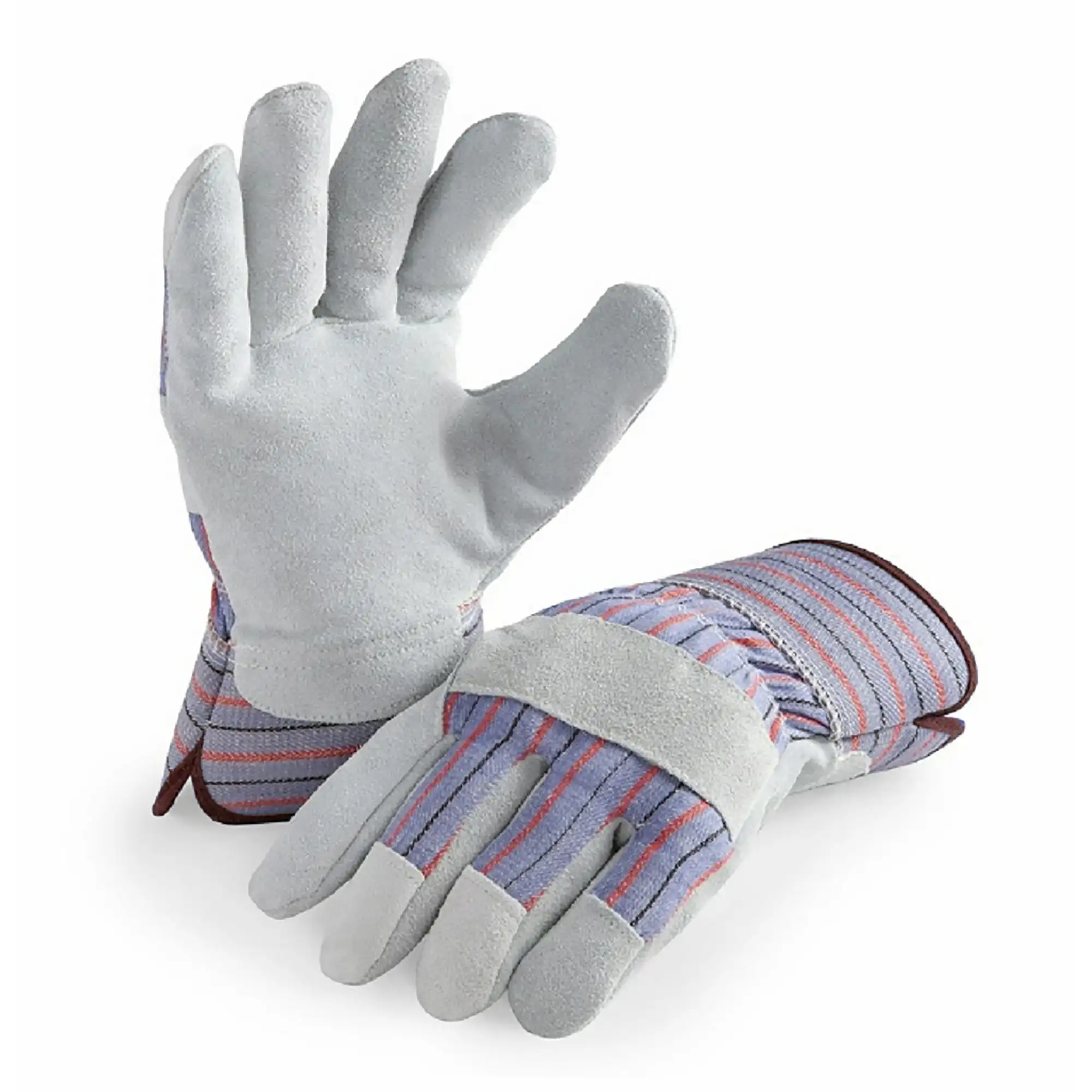 

LP4300-L-6PK, Leather Palm Work Gloves, Safety Cuff, 6 Pair Value Pack