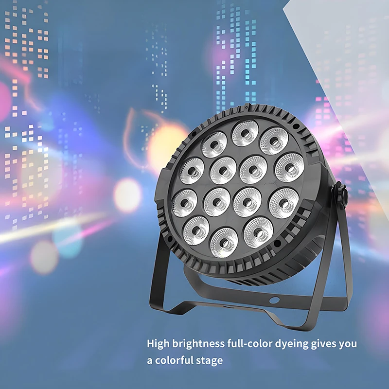 

Uponelite 1 шт. Par Light 80 Вт 4в1 RGBW 14 светодиодный сценический эффект DMX512 плоский светильник с дистанционным управлением для KTV DJ Disco Bar