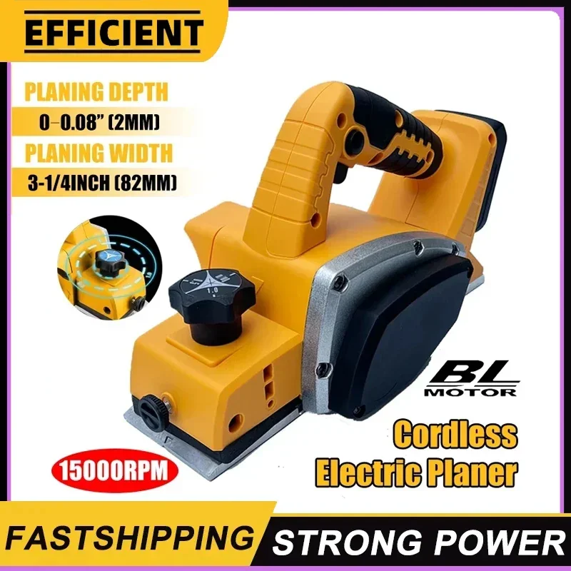 Fit Dewalt Cordless Electric Planer 15000RPM Handheld  with 20V Battery Power Planer for DIY Carpentry Compatible