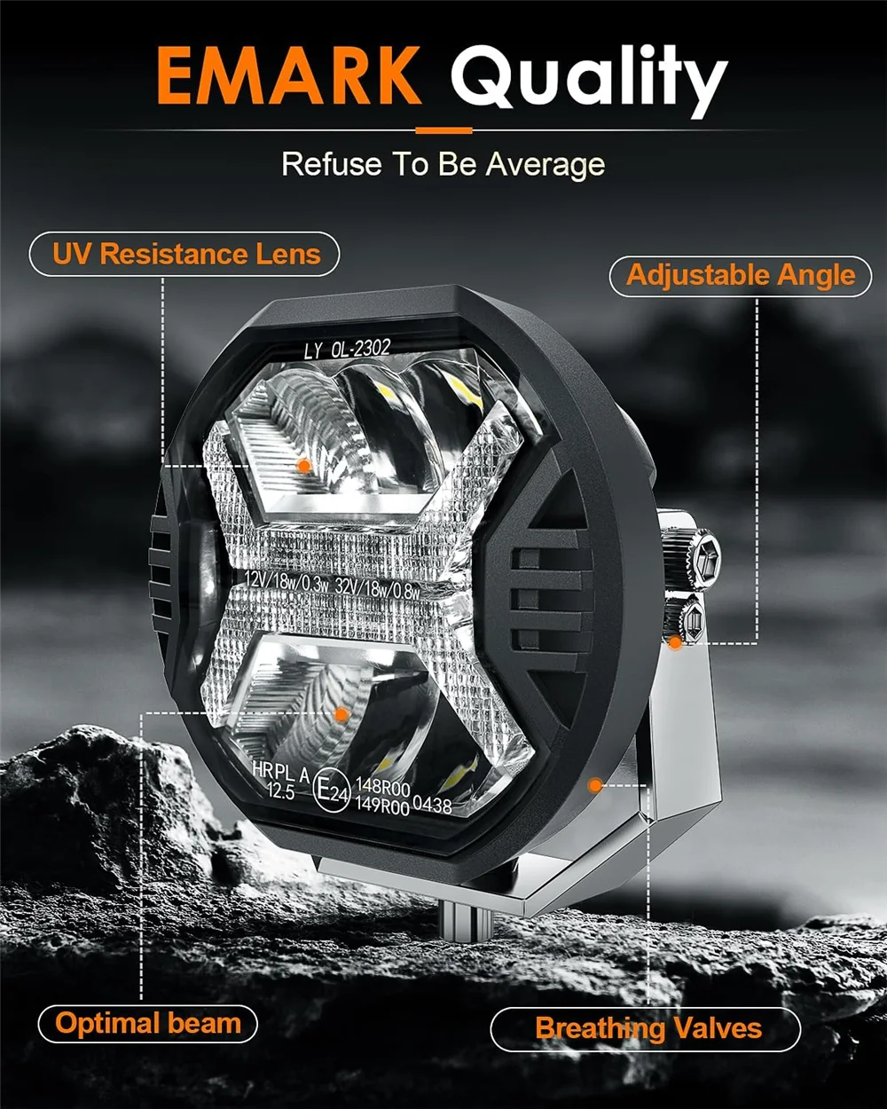 Barre lumineuse de travail à LED pour voiture, budgétaire pour Jeep, bateau tout-terrain, tracteur, camion, 4x4 SUV RL, lumière de conduite DRL