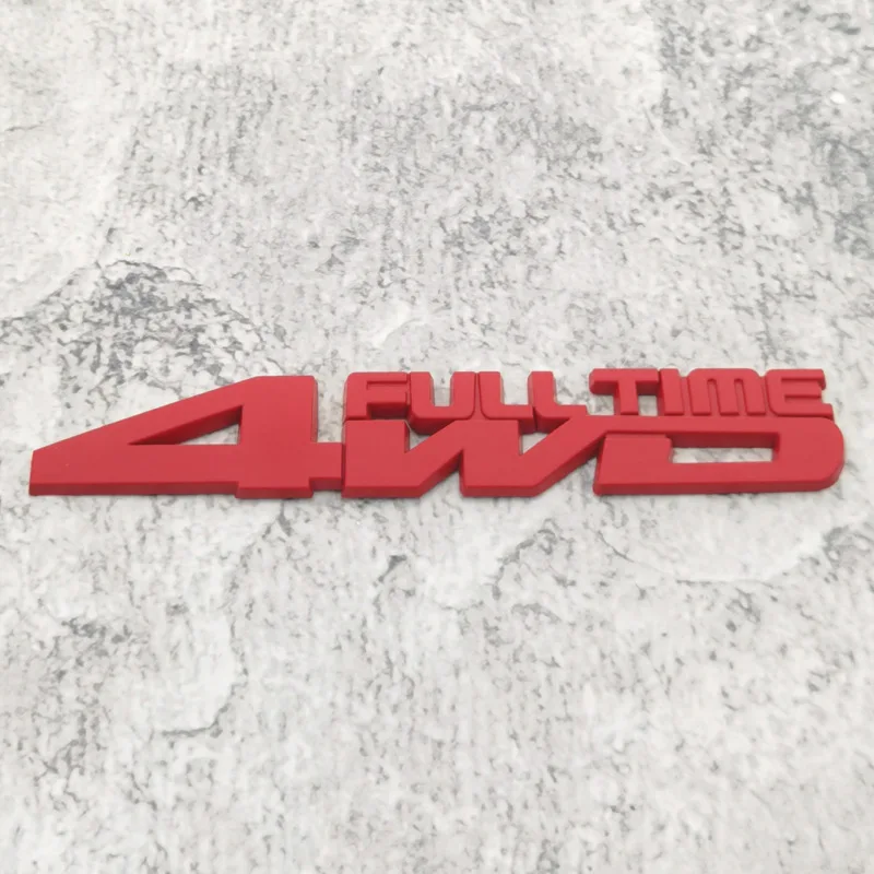 3D Badge Decals Decorative Tag Metal Stereo Car Sticker 4WD Metal Car Sticker Car Side Fender Decal Rear Trunk Emblem