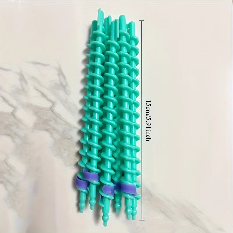 26pcs Multicolor Spiral Hair Curlers Suitable for Salon & Home Use - Hot-Resistant Plastic Rollers with Spiral,Hairstyling Tool