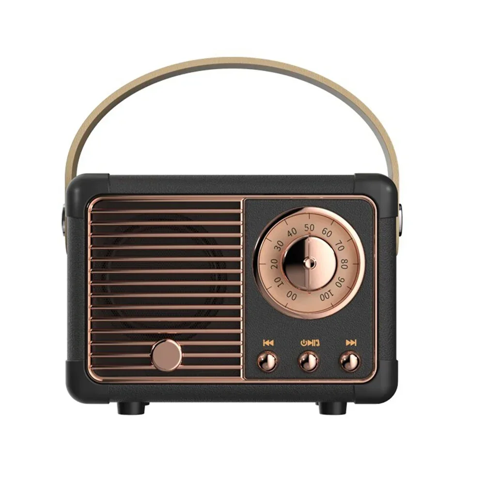 Quick Pairing Wireless Card Mini Portable Subwoofer Creative Retro Radio Speaker DX 5 Wireless Headphones