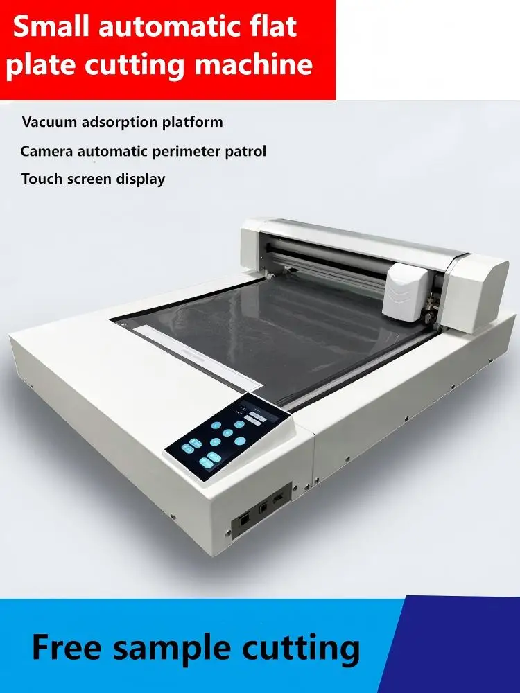 Single  Blade Auto Mini Flatbed Border Cutting Machine  A3+ Die Cutter with Vacuum and Automatic Contour Cut