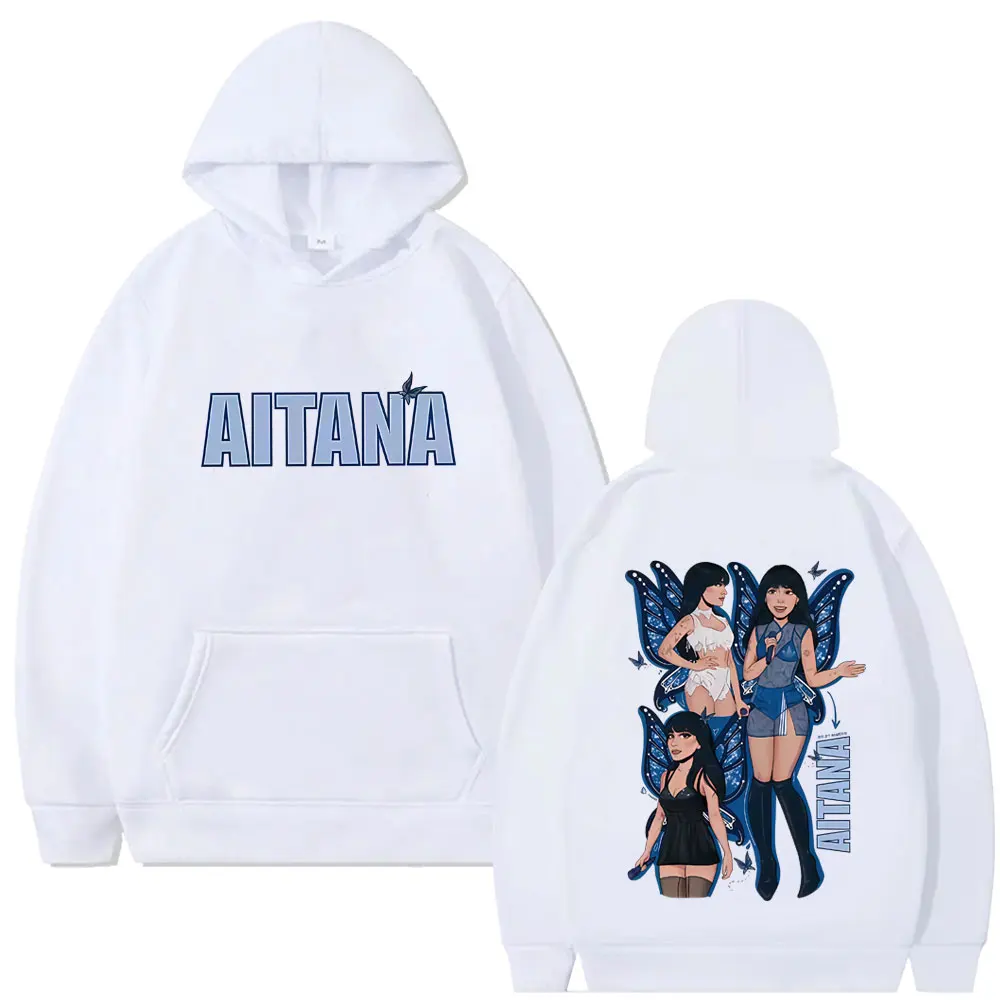 

Singer Aitana Butterfly Graphic Hoodie CUARTO AZUL Tour Pullover Hoodies Men Women Pop Music Streetwear Male Fashion Tracksuit