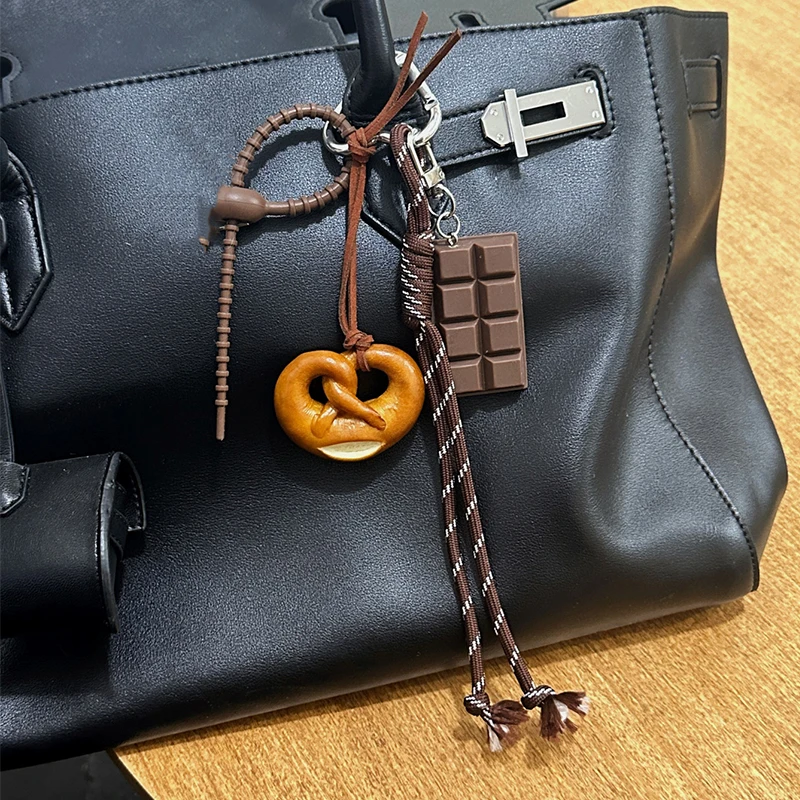 Y2K Original Designed Baseball Keychain Nylon Woven Rope Pendant DIY Trendy Heart Mixed Bag Phone Decor Handmade Women Girl Gift