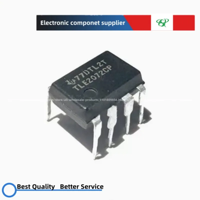 Chip de amplificador TLE2072CP IC, IP ACP AIP, TLE2072, DIP-8, 10-50pcs