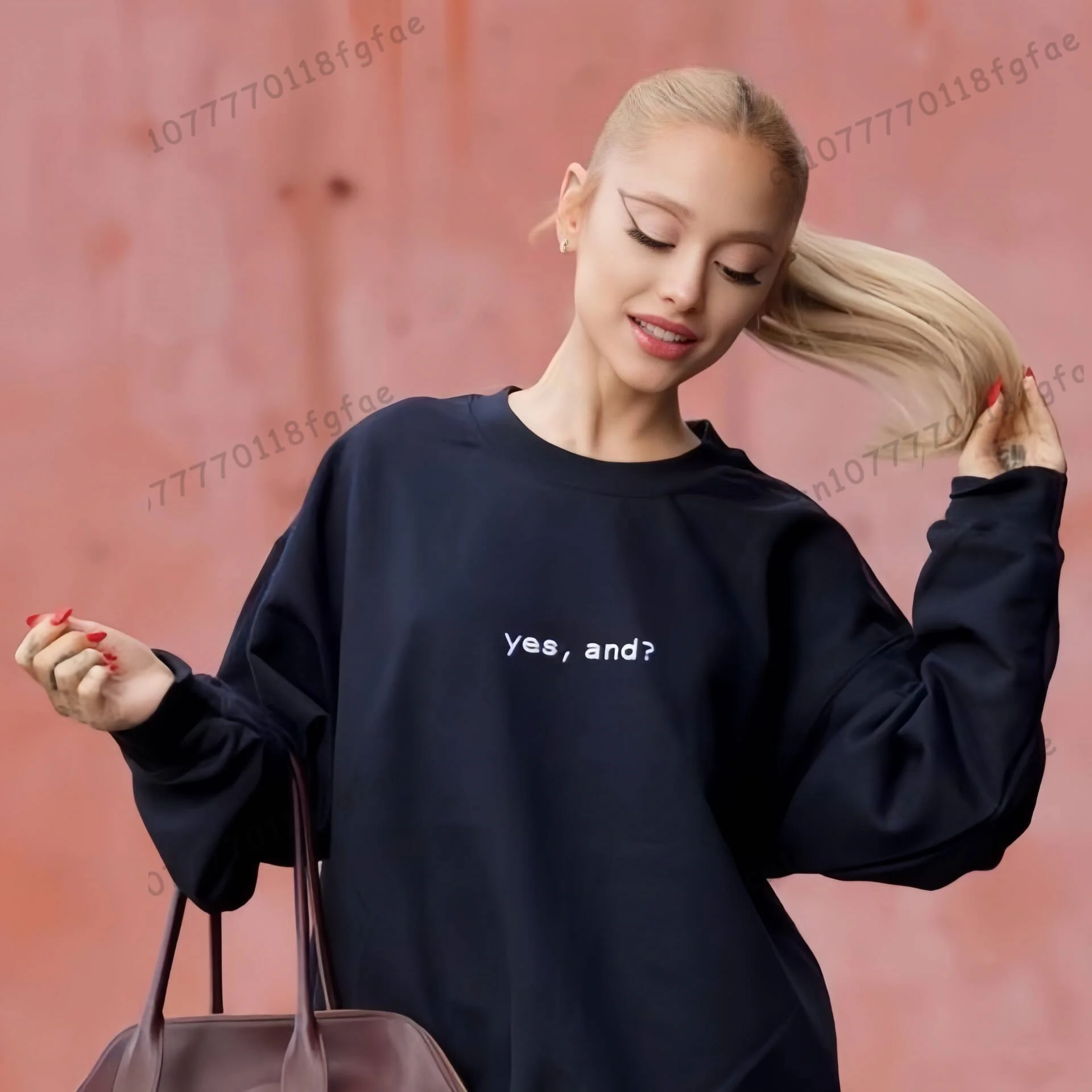 Ana Grande, ¿sí, y? Suéter de cuello redondo para hombre y mujer, Sudadera con capucha de manga larga, abrigo de moda gráfica, AG7 Coming soon