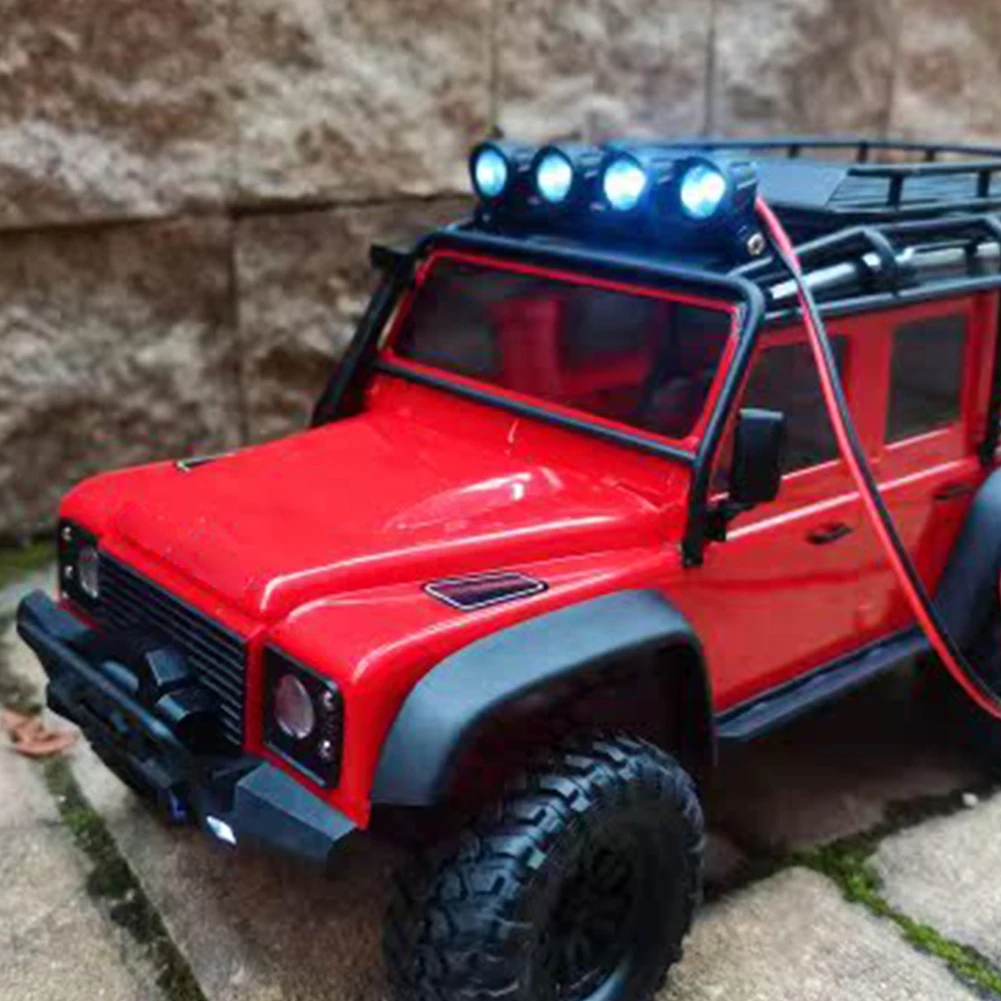 RC Car Roof Light High Brightness White Light DIY Parts for TRX4M Defender 1/18 RC Crawler