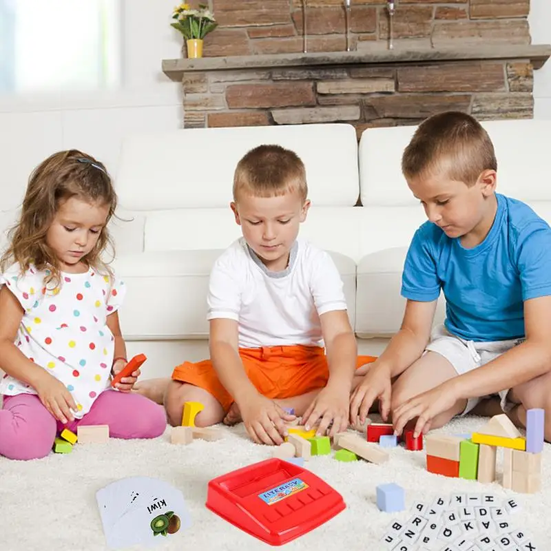 Leren Flash Kaarten Voor Peuter Zintuiglijk Speelgoed Montessori Leren Educatieve Logopedie Flash Kaarten Met Letters Machine