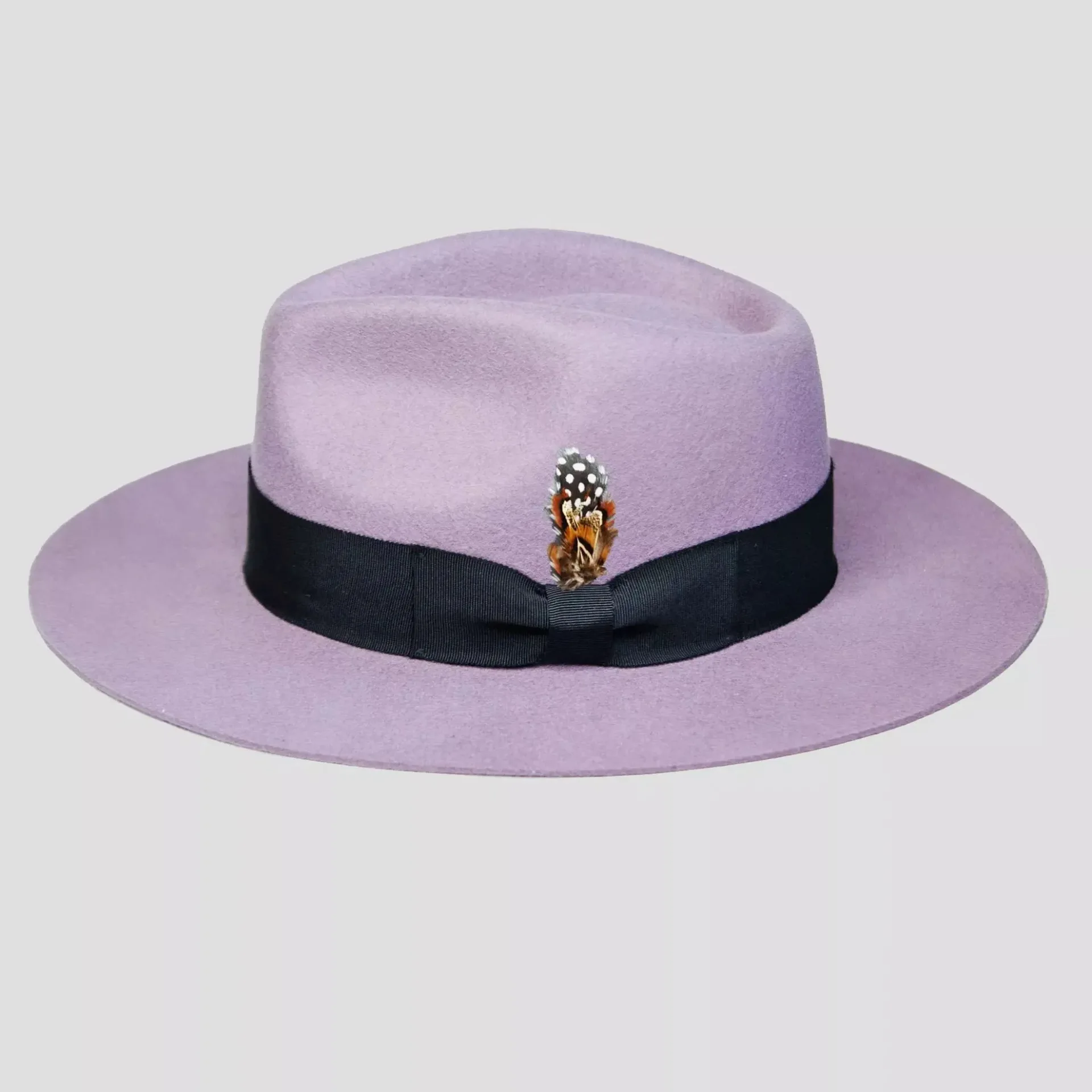 

Bow Ribbon Wool Felt Hat Solid Color Wool Hat