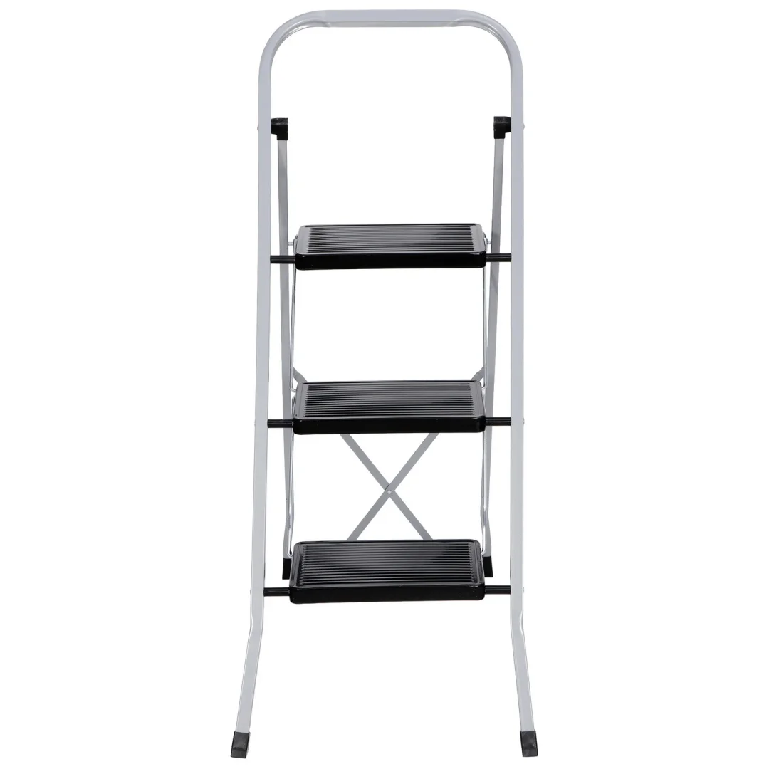 Non Slip 3 Steps Ladder Stool Folding Ladder Safety Tread Kitchen Home Use 300lb