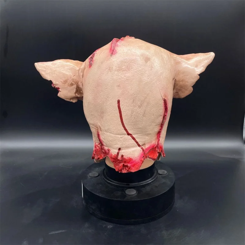 Masque Effrayant en Latex pour Halloween, Robe de Barrage, Tête de Cochon d'Horreur, Cosplay d'Animaux, Accessoires de Costume