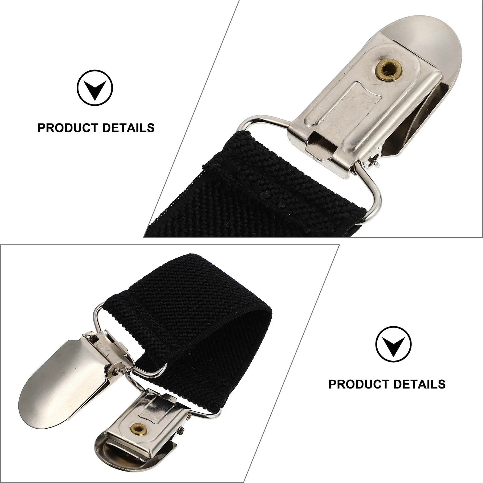 

1Set Cardigan Sweater Clips Black Metal Durable Lightweight Easy-to-Carry Anti-Glare Creative Clothes Accessories Vintage Alloy