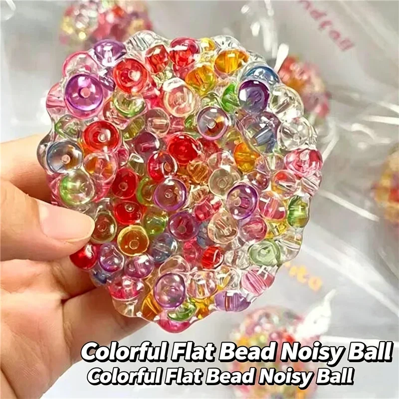 Squishy Balls Ice Beads Stress Relief Toy Super Soft Multicolored Mochi Sensory Fidget Non-Toxic Relaxation Anxiety Perfect Gift