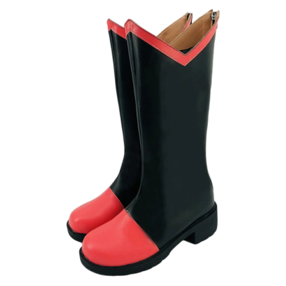 Blitzo Stiefel Cosplay Schuhe Cartoon Helluva Cosplay Bosses Disguise Kostüme Zubehör Männer Leder Stiefel Halloween Schuhe