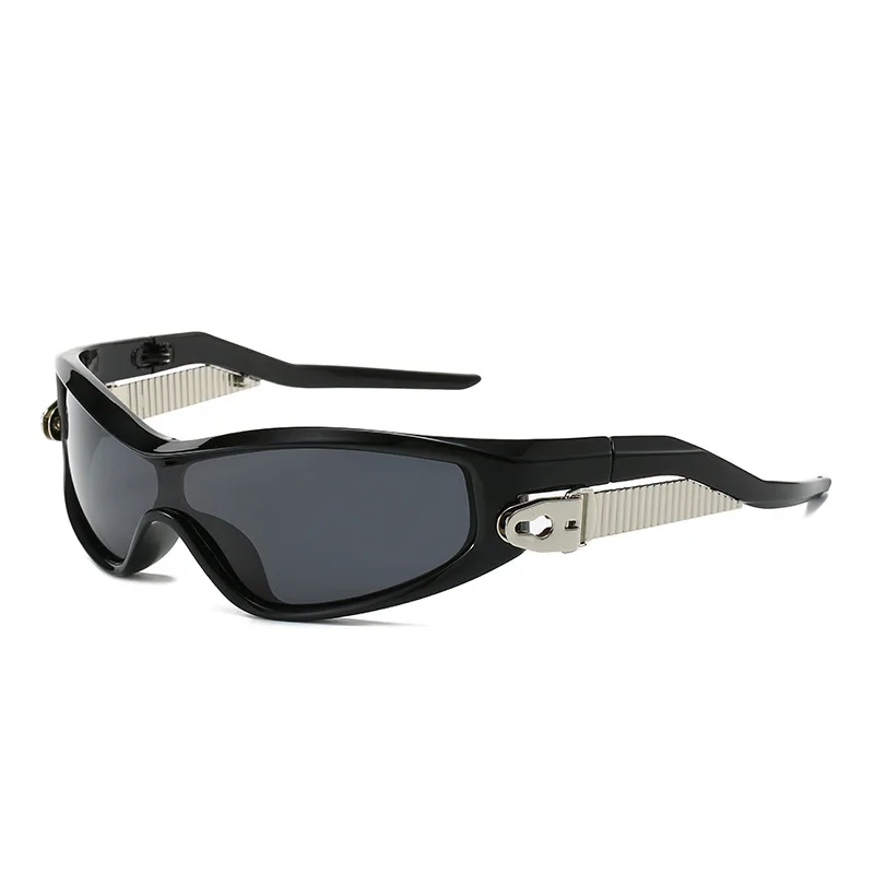 Y2K Прямоугольные цельные женские солнцезащитные очки в стиле панк 2024, элитный бренд в стиле стимпанк, мужские ретро премиум-класса Gafas de sol