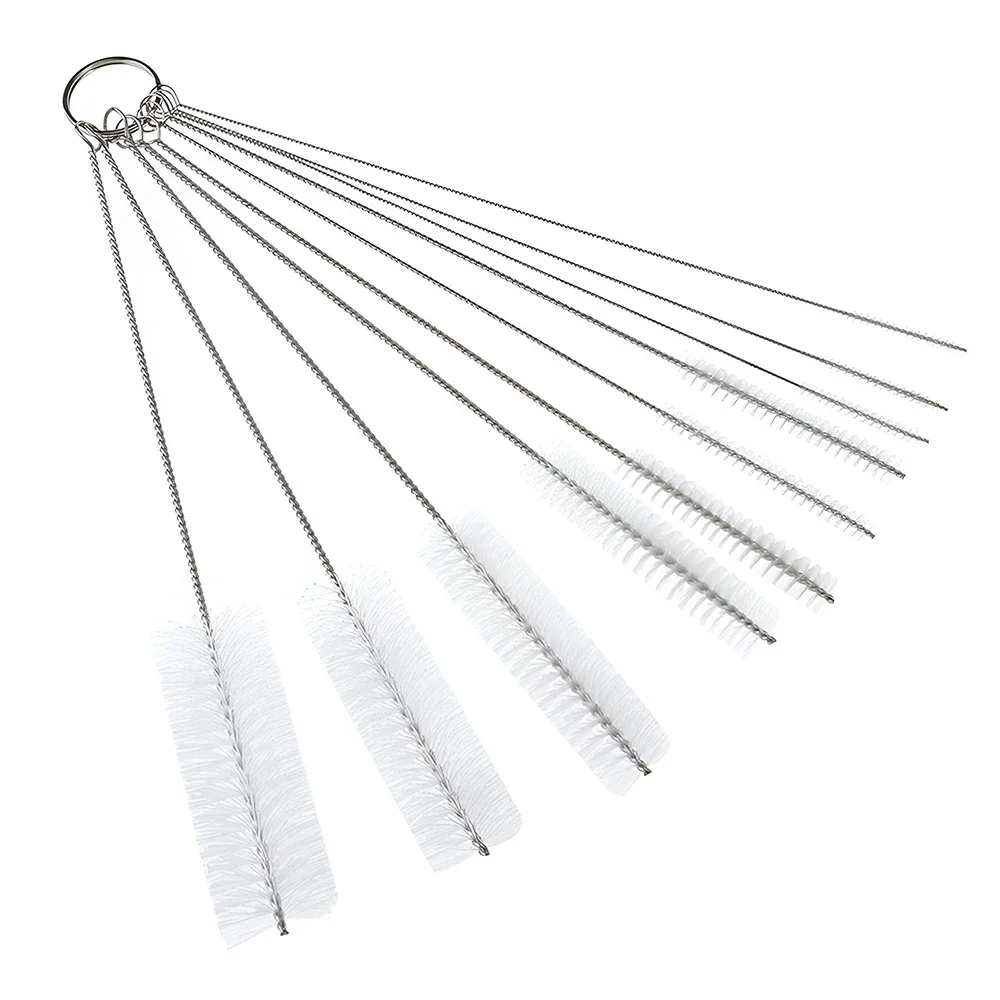 10PCS/Set Metal Cleaning Brush for Glass Tube Pipe Hookah Smoking Cachimba Pipas Fumar Feeding Bottle Brush