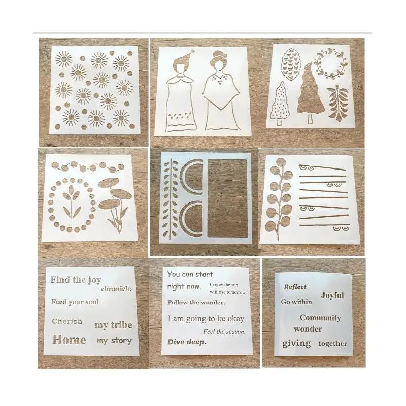 Nowy 15*15 cm DIY szablony malowanie kolorowanka wytłaczania albumu papieru dekoracyjnego szablon kartek A0498 — zdjęcie 2