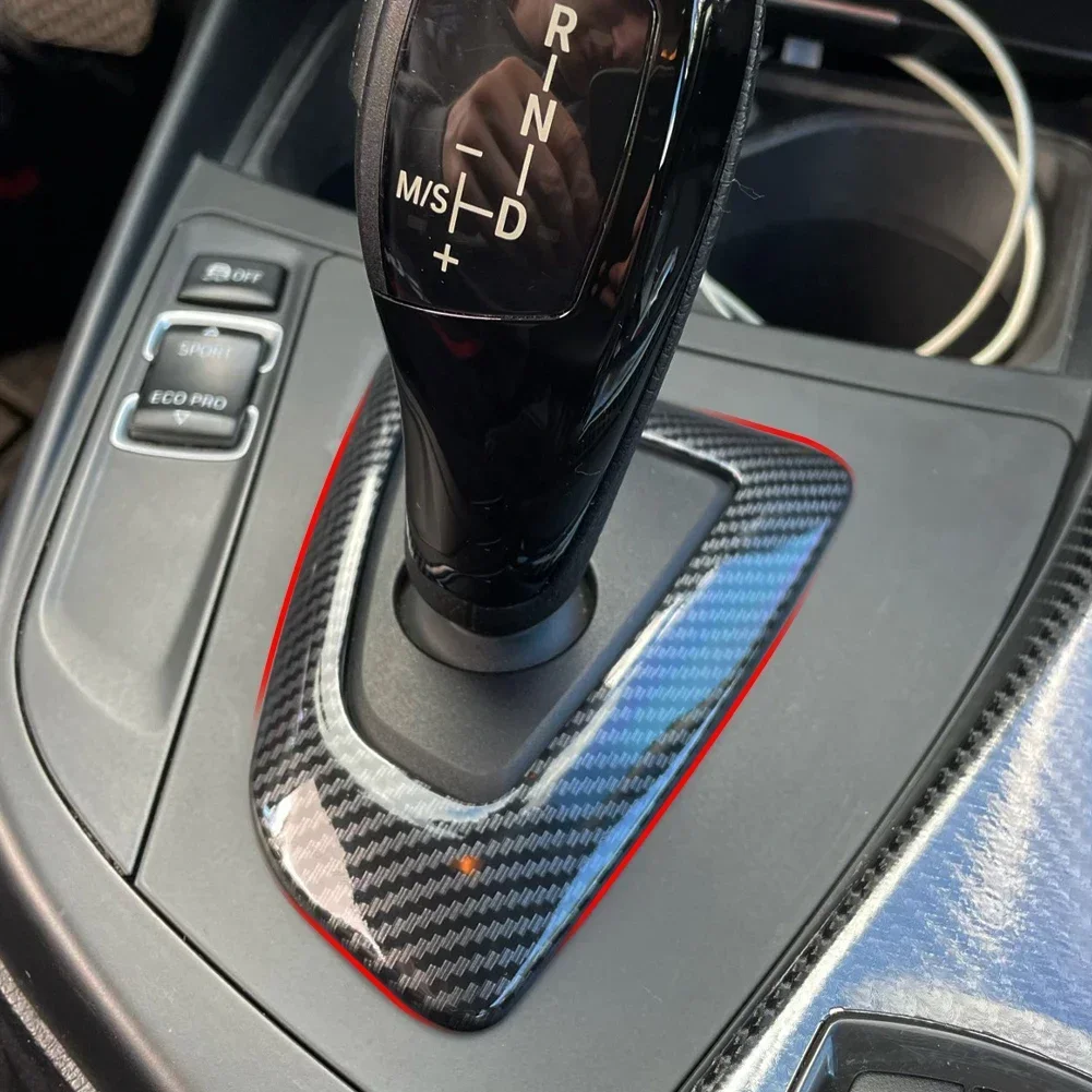 Car Gear Shift Frame Trim Carbon Fiber Style for BMW 1 2 3 4 Series F20 F21 F22 F23 F30 F34 F35 F32 F33 F36 Car Accessories