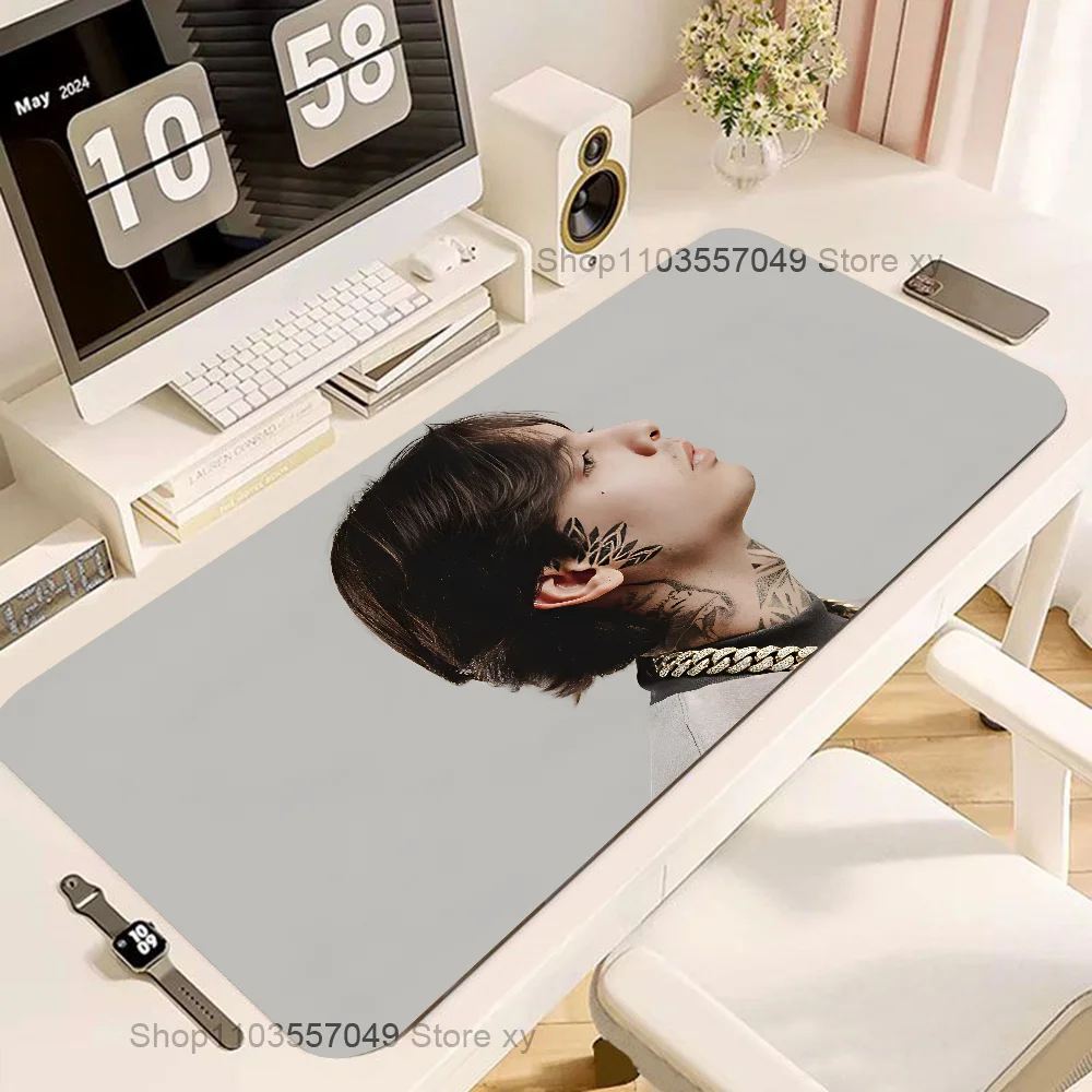 Rapper Natanael Cano Nata Montana Mousepad Large Keyboard Desk Mat Gaming Mouse Pad LockEdge Edge Non-slip Mat