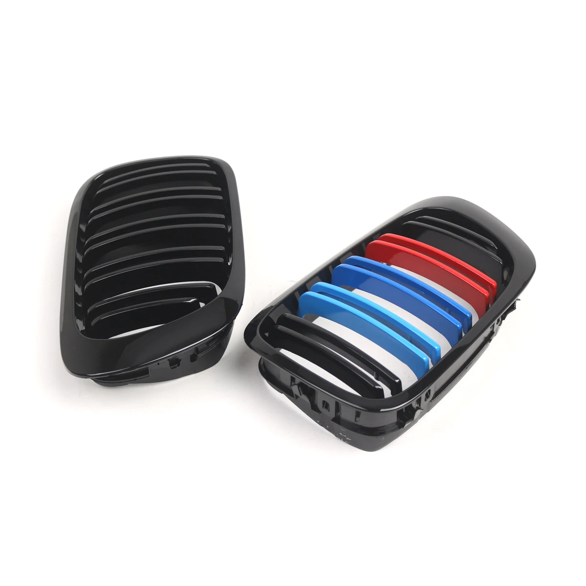

Double-line Bright Black Front Bumper Center Kidney Grill Frame For BMW 3-Series E46 2 Door 1999-2003 M3 2000-2006