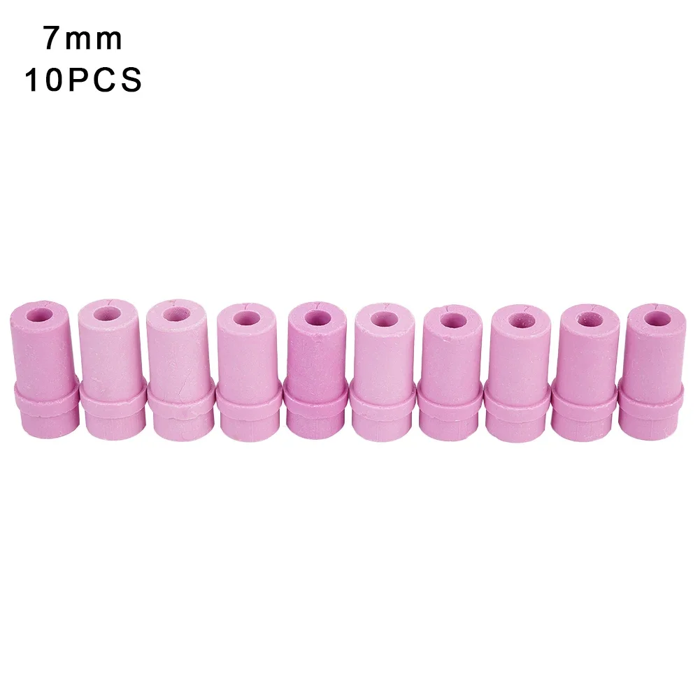 Nozzle Tip 10Pcs Ceramic Long Life Pink Sandblaster Strong Wear Resistance Marble Engraving Sandblasting