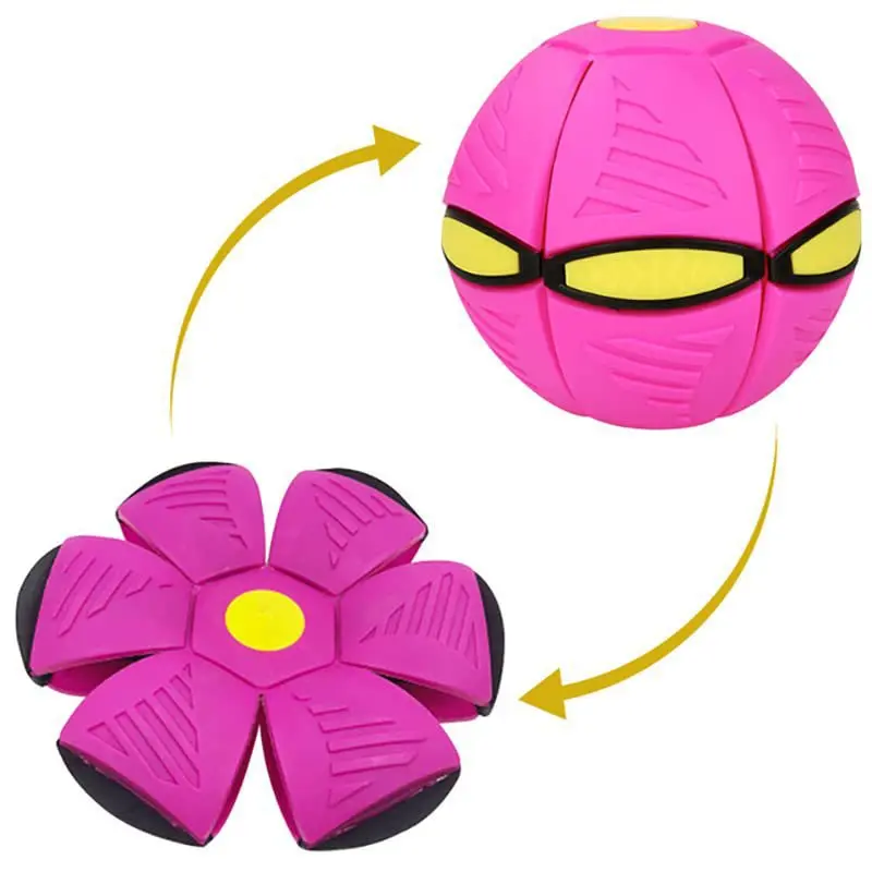 Pet Dog Toys Flying UFO Magic Balls Decompres Flat Throw Saucer Ball Outdoor Sports Training Interactive Games Dog Accessories