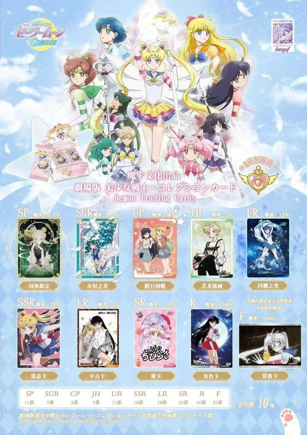 Sailor Moon Card Red Card Universe Chapter Tsukino Usagi Luna Takeuchi Cute Princess Anime Collection Card Toys Gifts