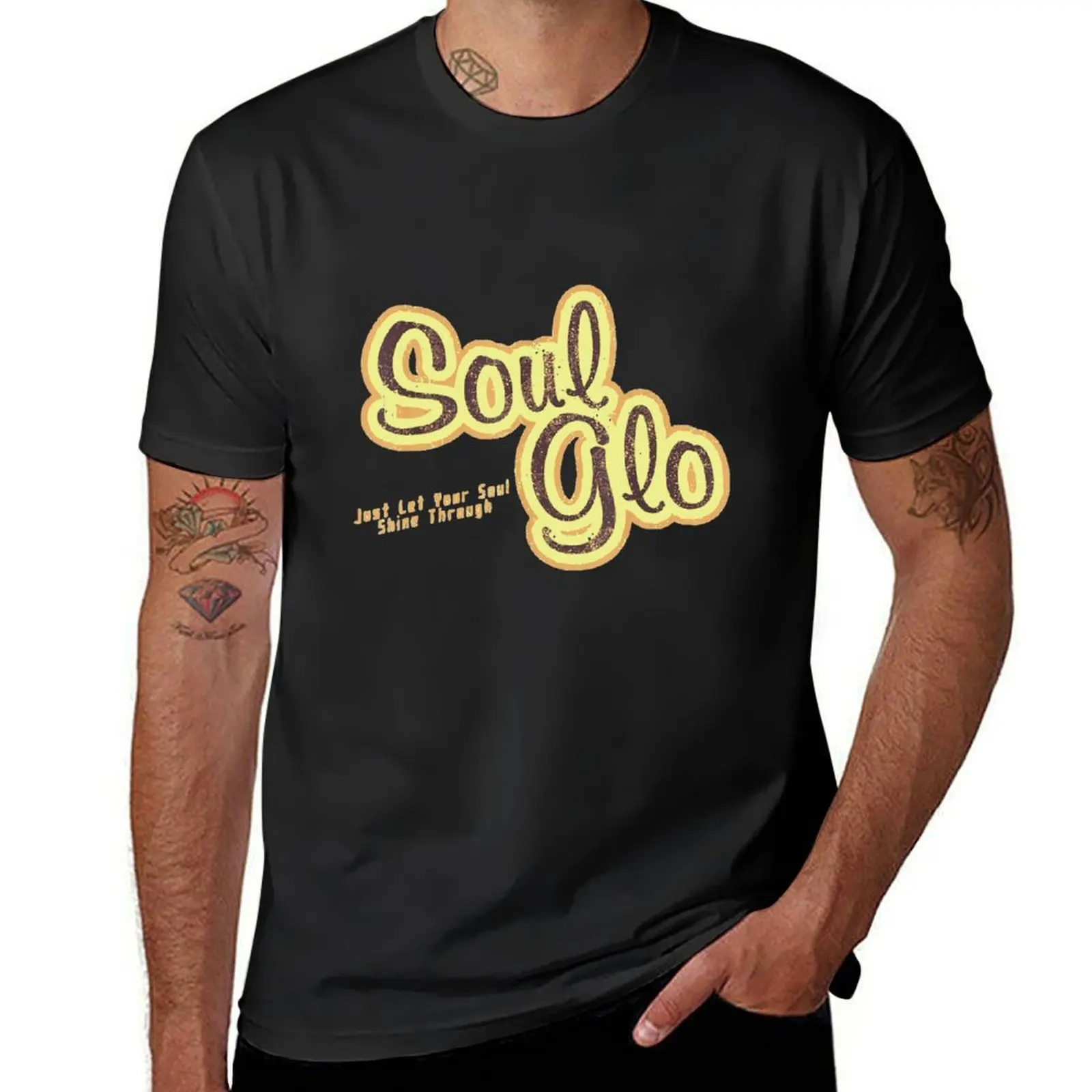 

Soul Glo T-Shirt T-shirts oversize cotton man t-shirts tees Luxury man fitted t shirts for men