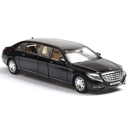 1:32 Mercedes-Benz Maybach S650 aluminiowy Model samochodu dziecięcy samochód zabawkowy sześciodrzwiowa wersja rozszerzona kolekcja samochód symulacyjny prezent A85