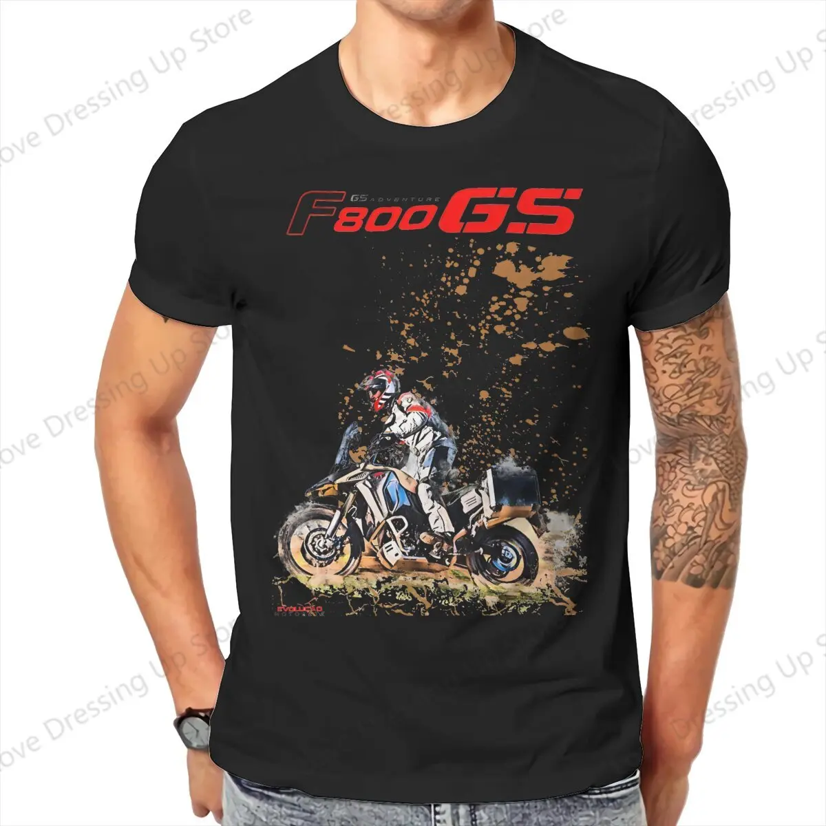 GS Motorcycle Adventure Big Trail Premium Tshirt Graphic Men Tops Vintage Homme Summer COTTON Short Sleeve Harajuku T Shirt