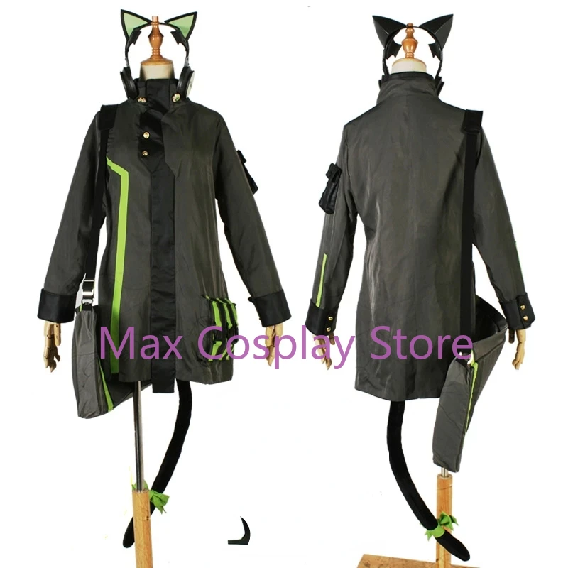 Max Anime Game Girls Frontline Cosplay Costume Halloween Combat Outfit Game TMP Cosplay Set Custom Size  Cos Wig Clothes