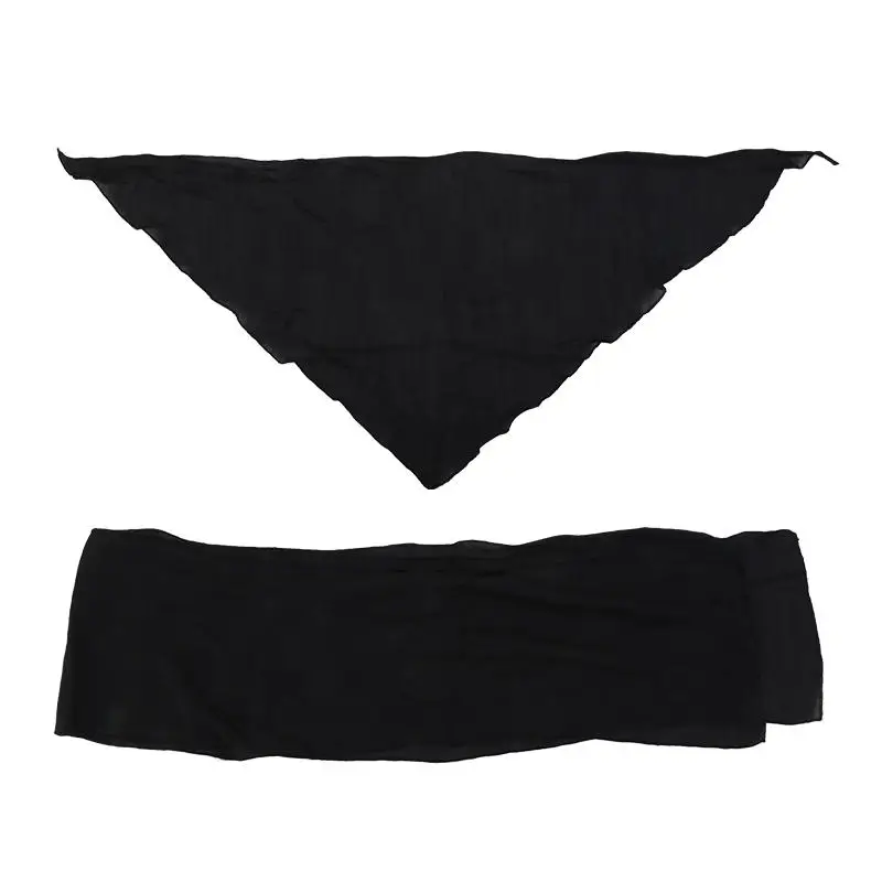 Pirate Cosplay Costume Hat Head Scarf Belt Medieval Renaissance Vintage Pirates Women Men Headband Waist Belt Halloween image 4