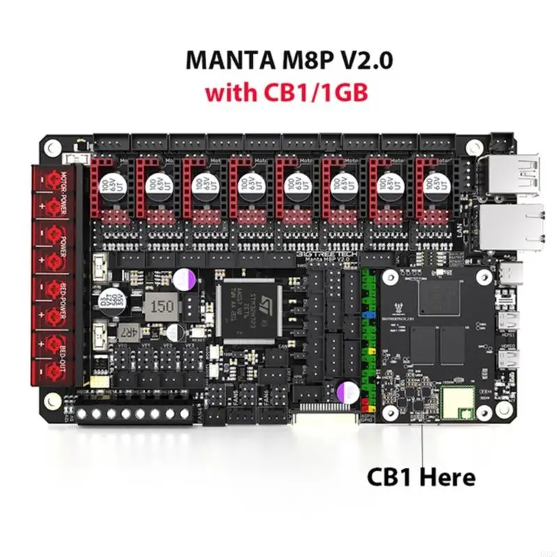 placa principal Manta M8P V2.0 Corre 32 bits Klipper Forraspberrypi High Performance Board control impresora