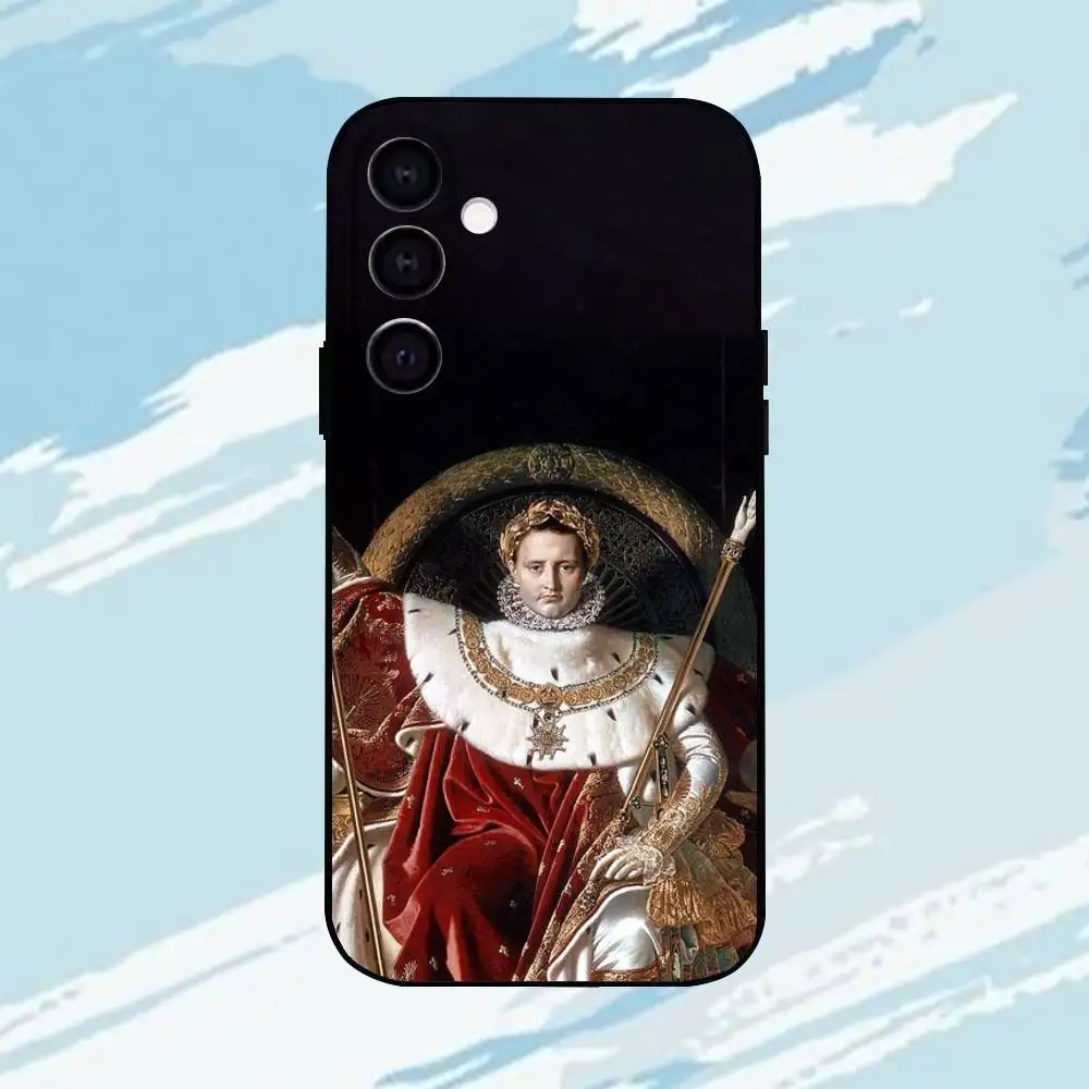 حافظة هاتف N-Napoleon لهاتف سامسونج جالاكسي A73، A72، A71، A70، A53، A52، A51، أخرى غلاف أسود ناعم ll #3