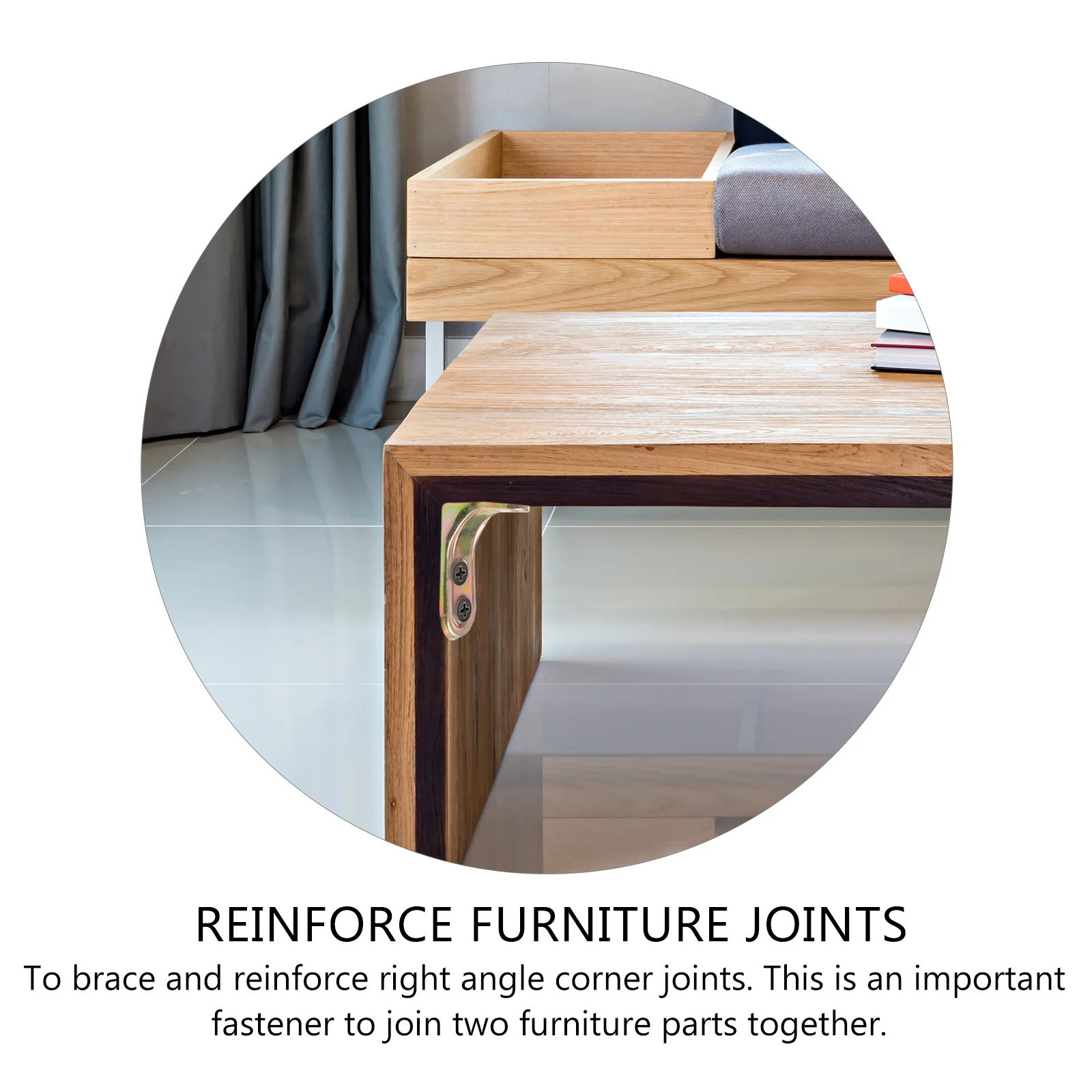 

20Pcs Heavy Duty Corner Brace Reinforced L Bracket Right Angle Joint Fastener Hardware Corner Brace L Bracket Joint Fastener