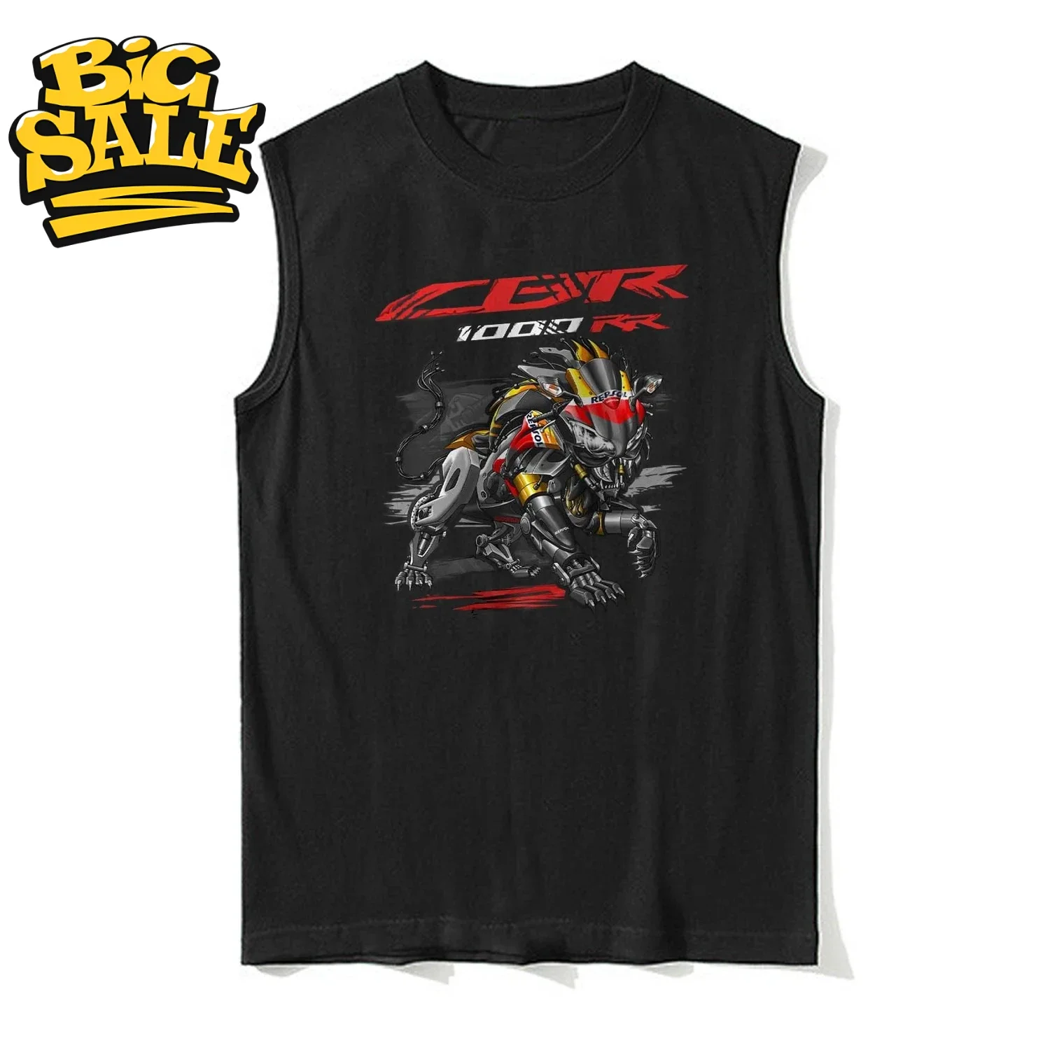 Unique Japanese CBR1000RR Motorcycle Lion Inspired Tank Top 100% Cotton O-Neck Summer Casual Mens Vests Sleeveless Tee Shirt