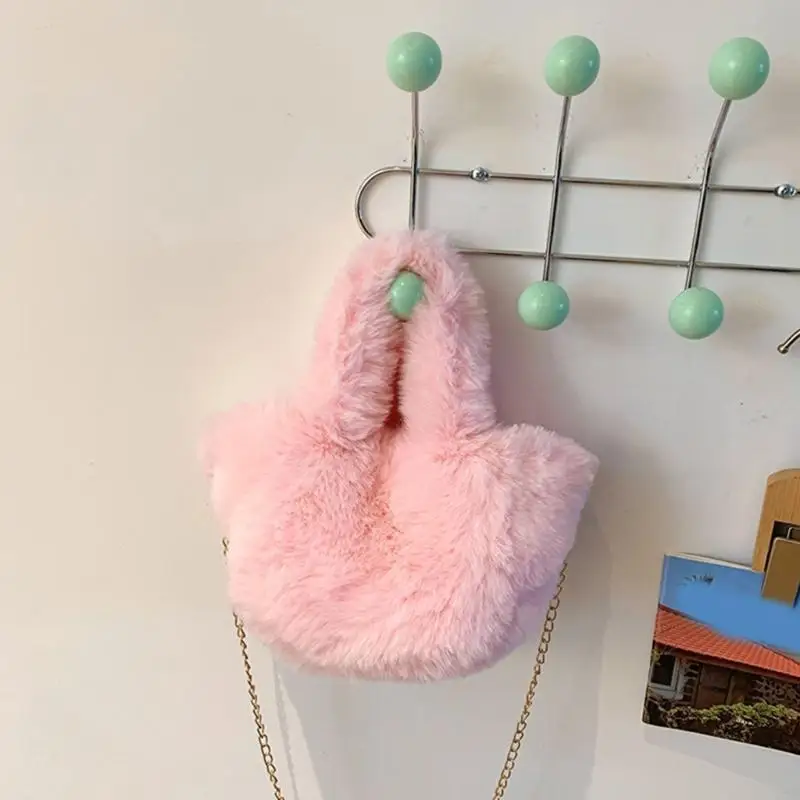 

Stylish Plush Tote Bag Shoulder Bags Crossbody Purse Perfect for Everyday Use 20CA