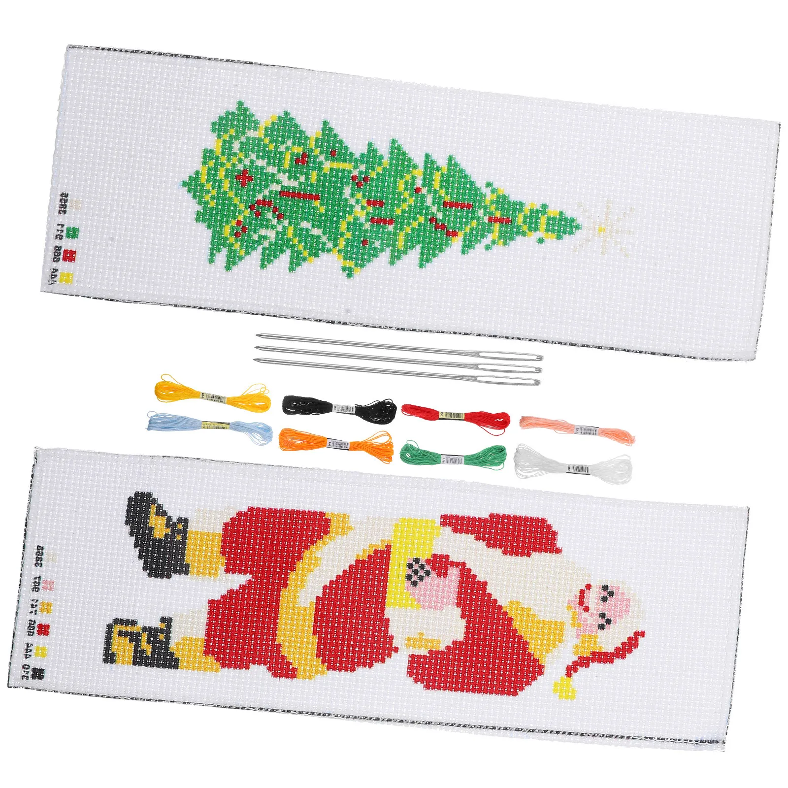 

2Sets Christmas Embroidery Bookmarks Craft Cross Stitch Kits Easy DIY Project Cross Stitch Bookmark Kit Embroidery Bookmarks