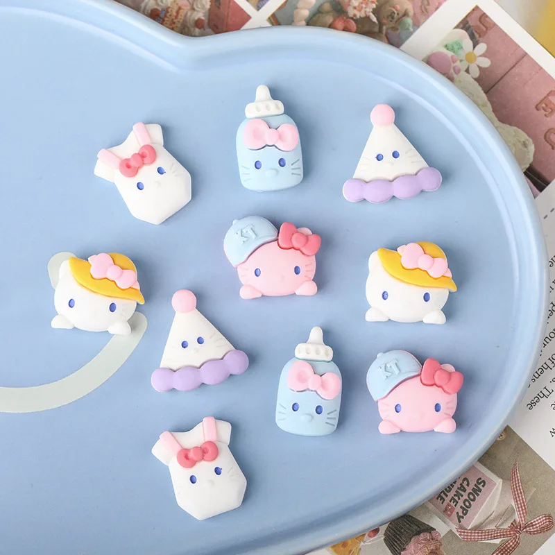 

New Resin Accessories Cartoon Cat Series Diy Cream Glue Phone Case Patch Storage Box Decorative Material