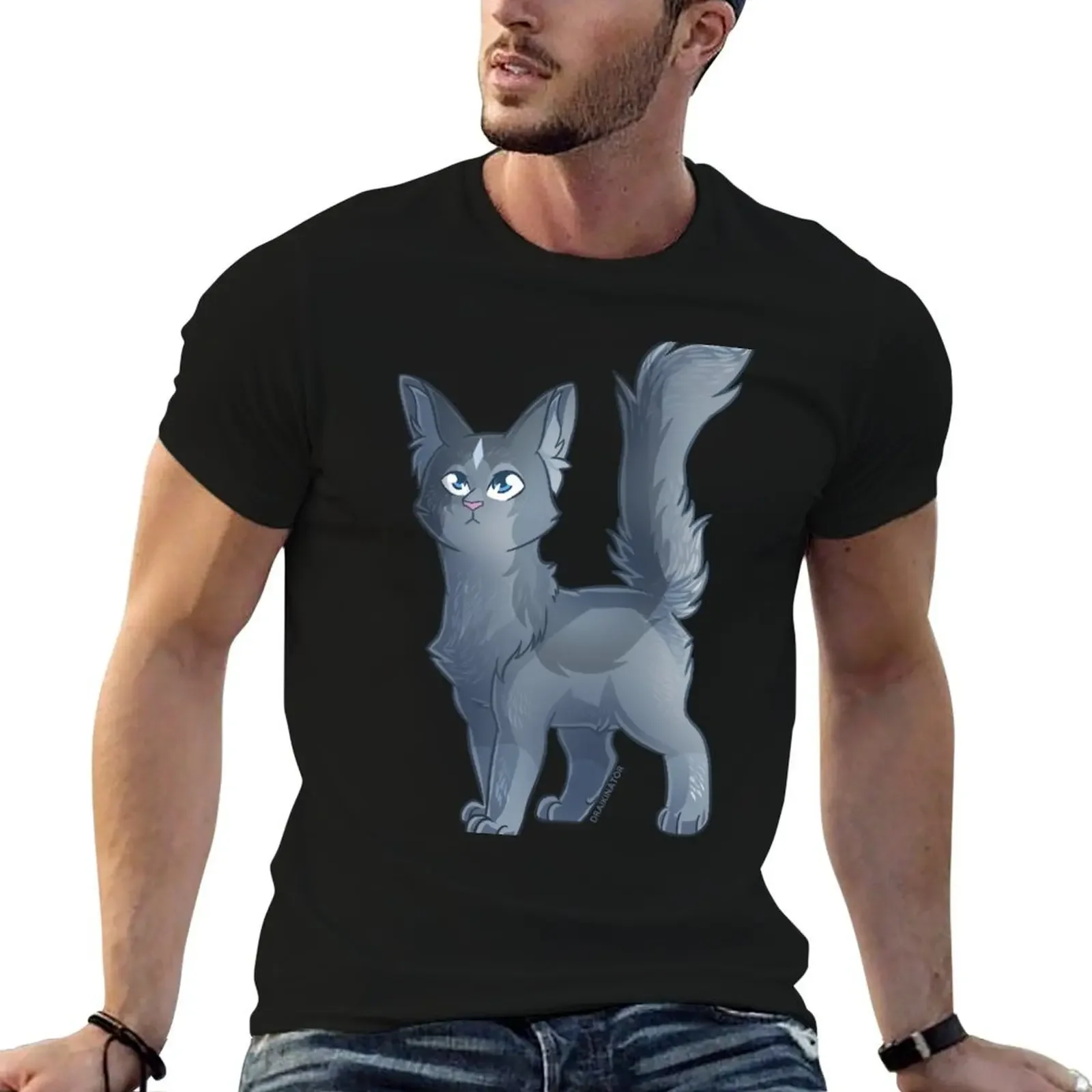 

Mistystar T-Shirt boys animal print T-shirts oversize blue lock valentines clothes mens vintage t shirts