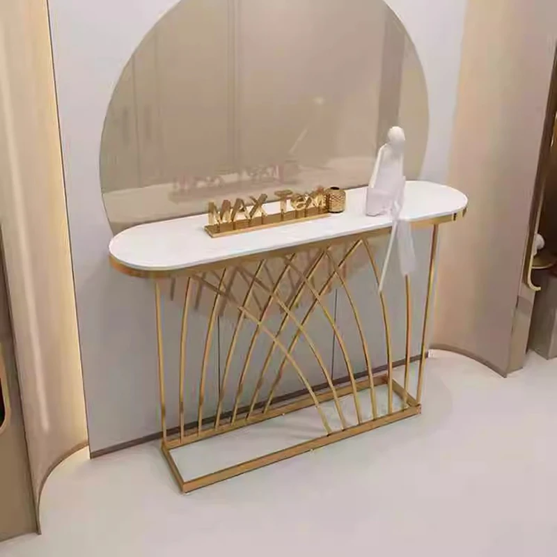 

Beauty European Console Table Metal Legs French Modern Classic Console Table Design Rustic Tavolo Consolle Room Furniture